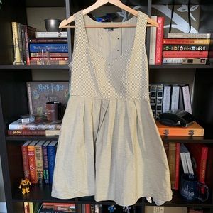 Beige & White striped dress - Forever 21